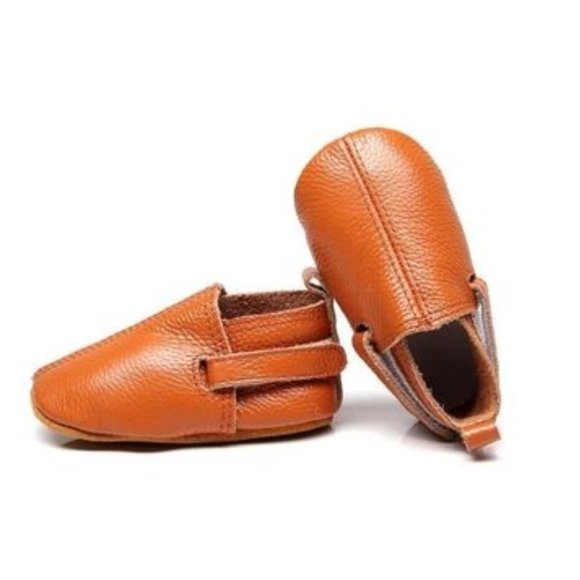 CANASH & CO.: BROWN BABY/TODDLER GENUINE LEATHER SHOES - Picture 1 of 6